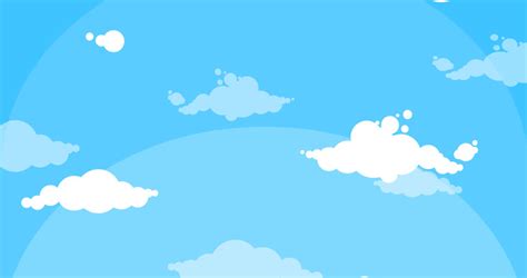 Cartoon white clouds moving side over blue sky… - Royalty Free Video