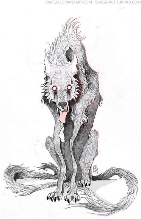 Animal Drawings, Art Drawings, Dessin Old School, Creepy Monster, Arte ...