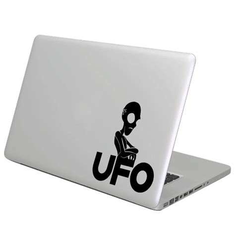 Aliexpress.com : Buy UFO Alien Vinyl Laptop Sticker for Macbook Decal ...