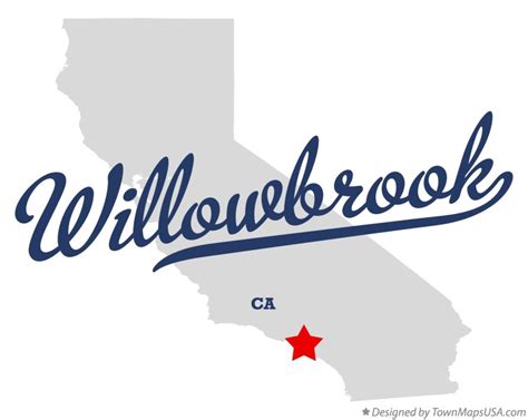 Map of Willowbrook, CA, California