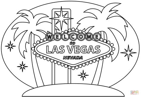 Las Vegas coloring page | Free Printable Coloring Pages