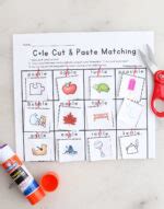 C+le Words Cut & Paste Worksheet - Free Printable - Literacy Learn