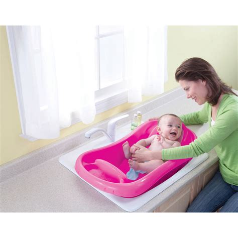 Deluxe Newborn To Toddler Tub (Pink) baby bath tub w/sling - Best Educational Infant Toys stores ...