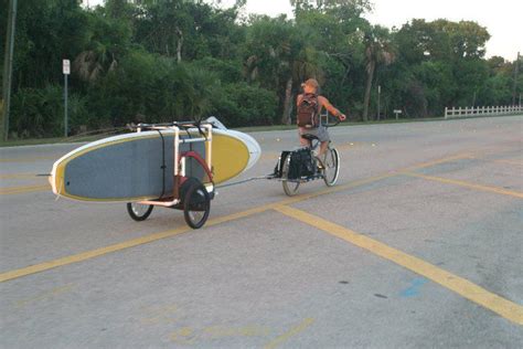 Pics and details of my homemade SUP bike trailer | Bike trailer, Kayak accessories, Kayaking