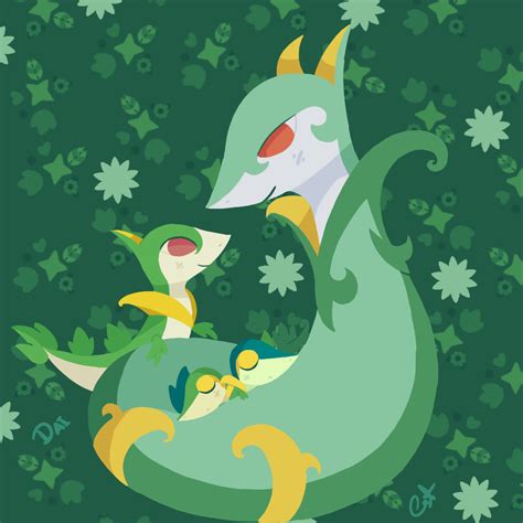 Snivy Evolution Line by Daikikou on DeviantArt