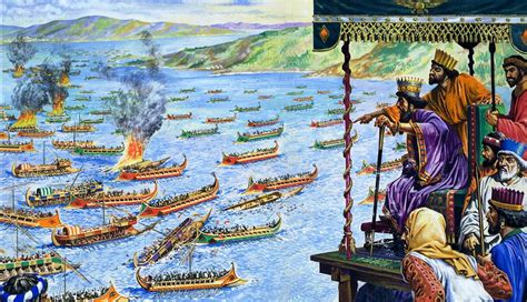 Battle Of Salamis Painting