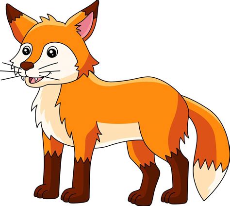 ilustración de imágenes prediseñadas de color de dibujos animados de fox 7528059 Vector en Vecteezy