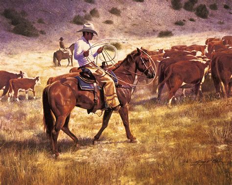 Cattle Drive by Greg Olsen