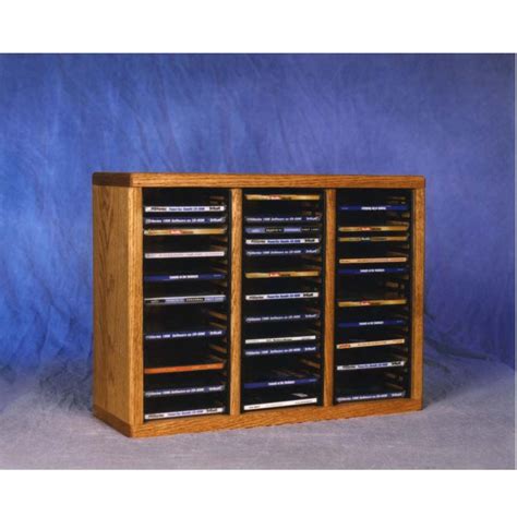 Wood Shed Solid Oak CD Rack TWS-309-1