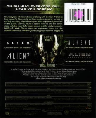 DVD Covers: Alien: Anthology (2010) Blu Ray Covers