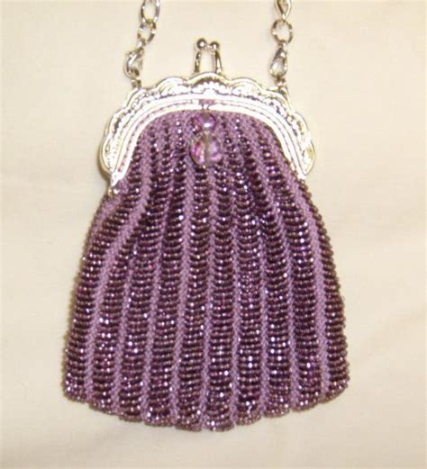 Knit Beaded Silk Purse | Bead knit, Beaded bags, Beaded crafts