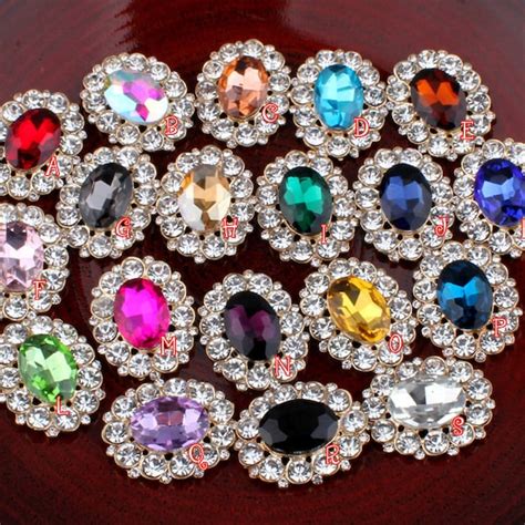 Rhinestone Buttons - Etsy