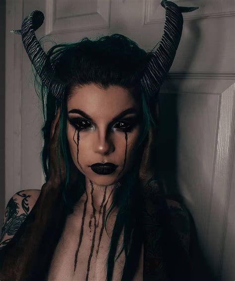 @insane.brains on Instagram: “Demon Girl by @meowlzebub #satanic #satanicgirl #demonicgirl # ...