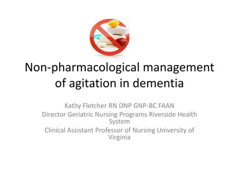 PPT - Non-pharmacological management of agitation in dementia ...