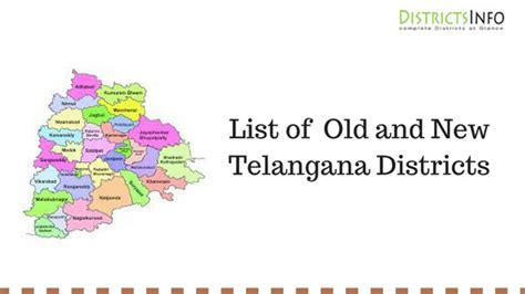 List of Old and New Telangana Districts in Telangana State