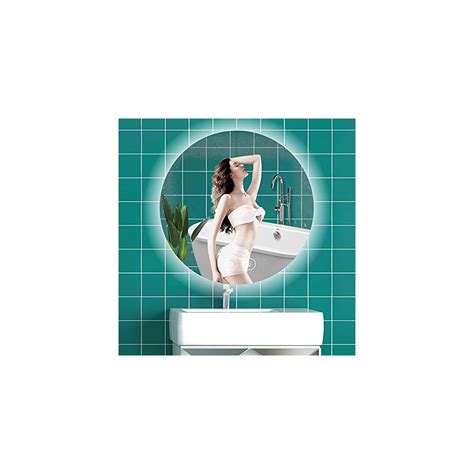 Round Led Mirror,Vanity Mirror for Bathroom,Anti-Fog Wall Mounted ...