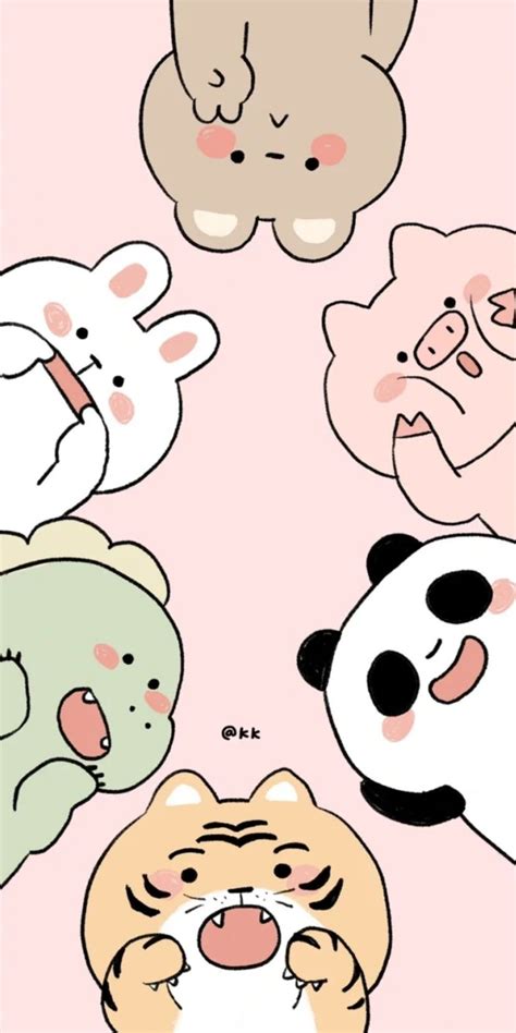 Pink Wallpaper Anime, Iphone Wallpaper Kawaii, Wallpaper Doodle, Cute ...