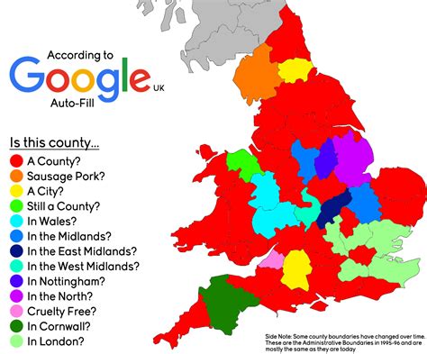 [OC] What people are searching about the UK counties : r/MapPorn