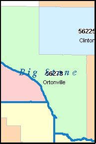 BIG STONE County, Minnesota Digital ZIP Code Map