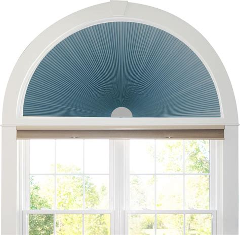 Amazon.com: JDALL Half Circle Cellular Honeycomb Pleated Blinds for Half Circle Arch Window Half ...