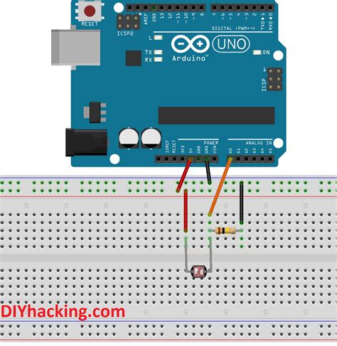 Ldr Sensor Circuit Diagram With Arduino