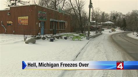 Hell, Michigan freezes over