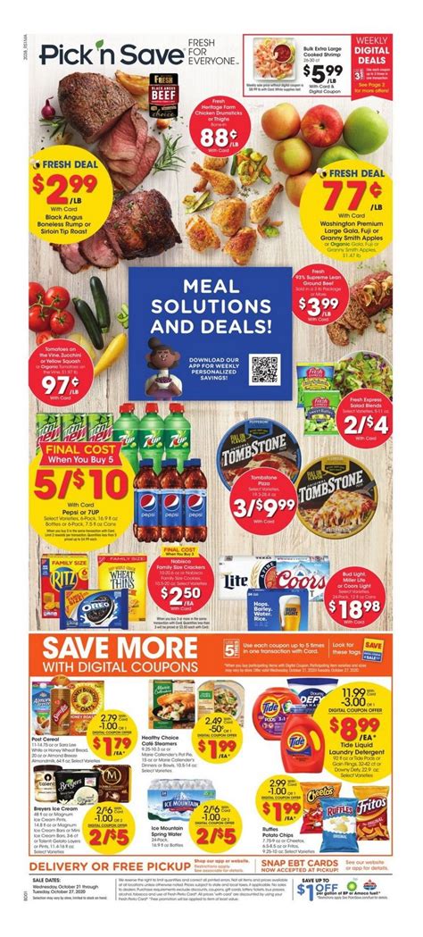 Pick 'n Save Weekly Ad Oct 21 – Oct 27, 2020