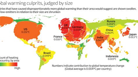 Map shows which countries are contributing the most to climate change