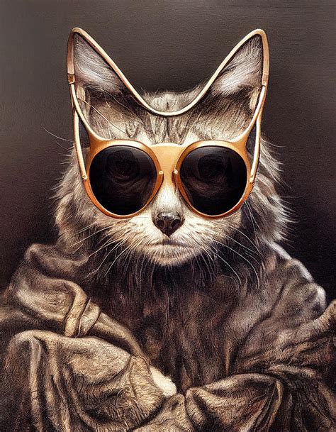 Mitsy The Cat Digital Art by Craig Boehman - Fine Art America