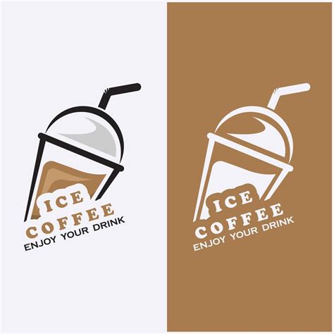 Ice Coffee Logo Vector Art, Icons, and Graphics for Free Download