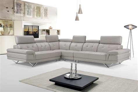 Lounge Suites - Seville L-Shaped Corner Leather Lounge Suite in Grey was sold for R40,250.00 on ...