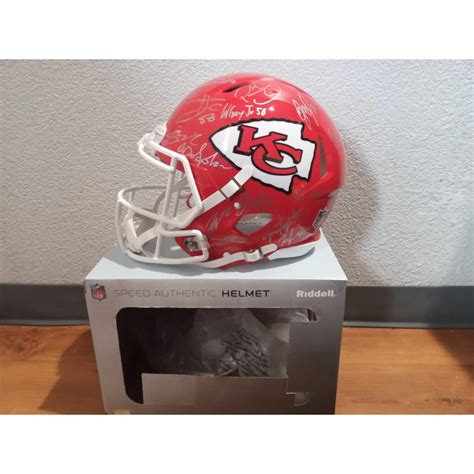 Kansas City Chiefs 2023 24 Super Bowl champions Riddell Speed authenti ...