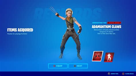 Fortnite Wolverine Adamantium Claws Pickaxe + Snikt Emote Code - YouTube