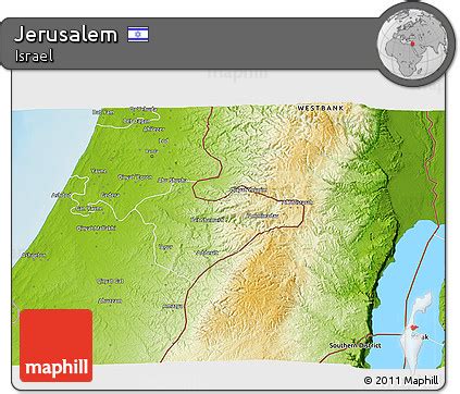 Free Physical 3D Map of Jerusalem