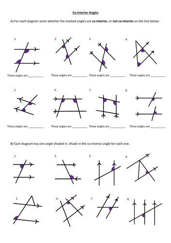 Alternate Interior Angles Worksheet Pdf