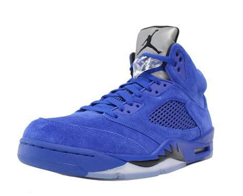 AIR JORDAN 5 RETRO V SZ 10 GAME ROYAL BLUE SUEDE FLIGHT SUIT 136027 401 ...