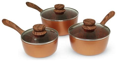 Copper Stone Pan 3 Piece Pan Set Reviews