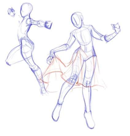 How To Draw Dynamic Anime Poses | Winged Canvas Blog