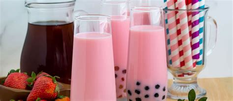 Strawberry Milk Bubble Tea - Drink-Milk.com