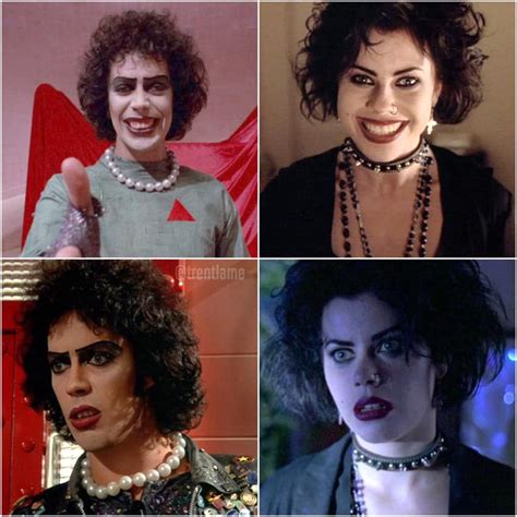 Tim Curry as Dr. Frank n Furter from 'The Rocky Horror Picture Show' (1975) and Fairuza Balk as ...