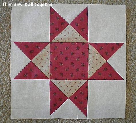 Piece N Quilt: Block of the Month {Aunt Eliza's Star} Month 3 | Star quilt patterns, Quilt block ...