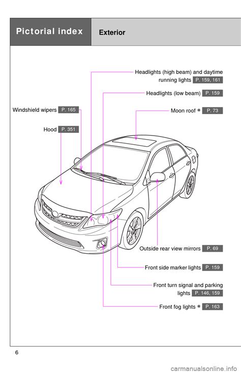 TOYOTA COROLLA 2013 11.G Owners Manual (532 Pages)