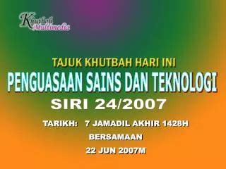 PPT - Perkembangan Sains dan Teknologi Dalam Islam Sains dan teknologi zaman Anbiya Sains dan ...