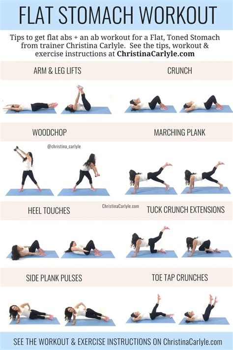 Flat Stomach Ab Workout for Women | Stomach abs workout, Workout for flat stomach, Stomach workout