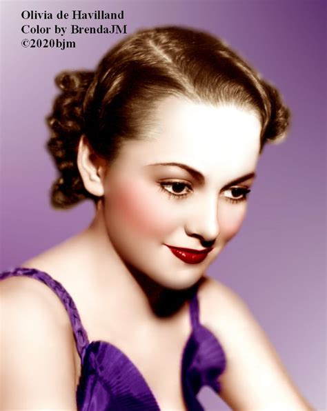 Olivia de Havilland (Color by BrendaJM ©2020bjm) | Olivia de havilland, De havilland, Color