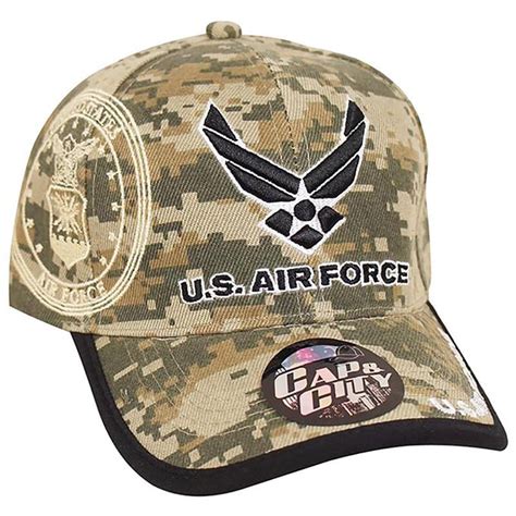 US Air Force Hat Digital Camouflage Wings Logo Embroidered US Military Cap - Walmart.com