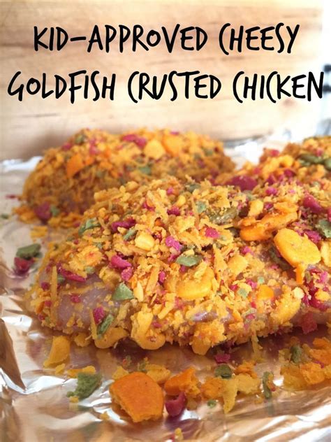 Cheesy Goldfish Crusted Garlic Chicken - Beauty Through Imperfection | Recipe | Goldfish recipes ...