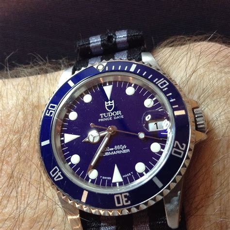 SOLD - Tudor Submariner 75190-Blue dial/bezel | Omega Forums