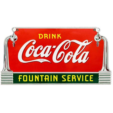 Coca-cola Decal Deco Fountain Servicevinyl Decalpeel and Stick ...