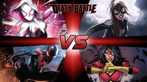 Spider-Man (Miles Morales) vs Ghost Spider-Gwen Stacy vs Spider-Woman ...